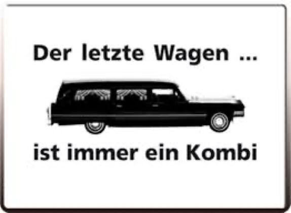 abtransport im kombi. die letze fahrt.